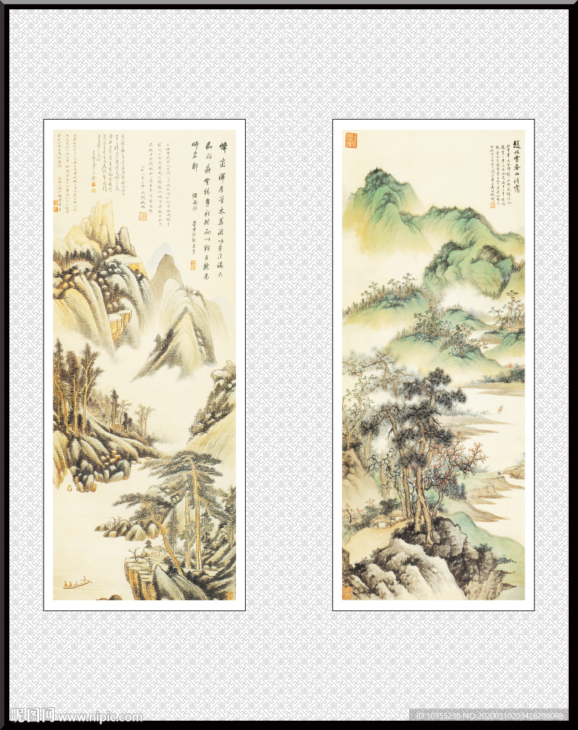 山水画 水墨山水画 意境山水画