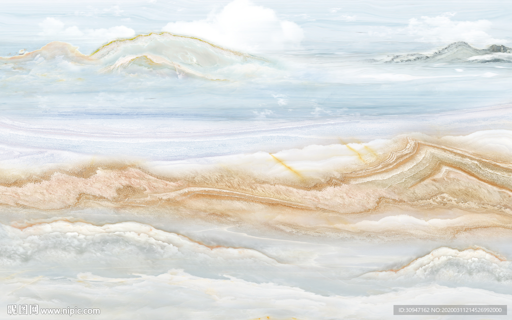 高档山水石纹 TIF分层