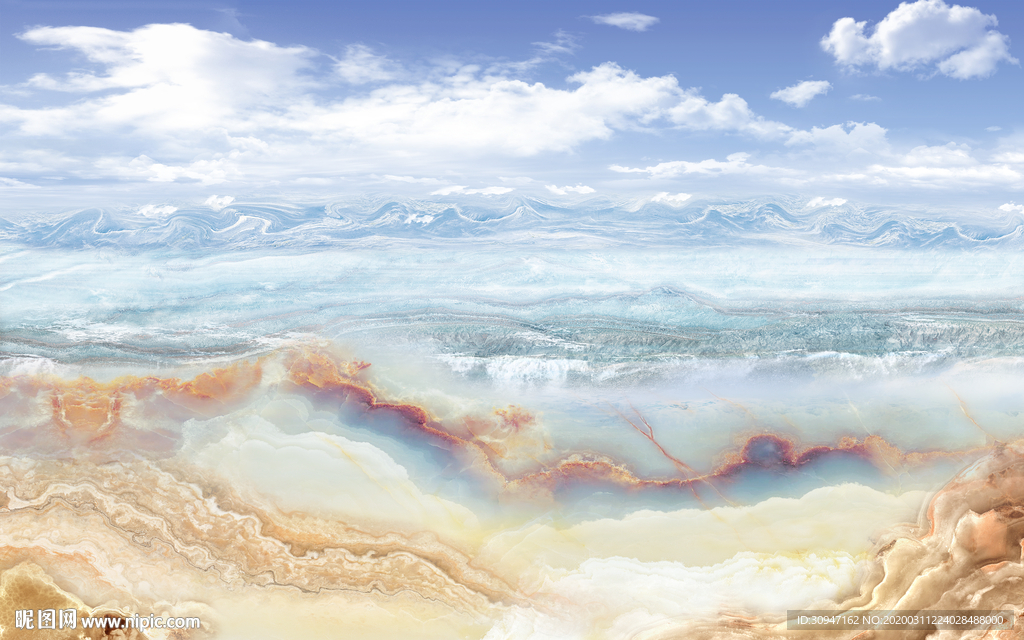 简约高档山水石纹 TIF分层