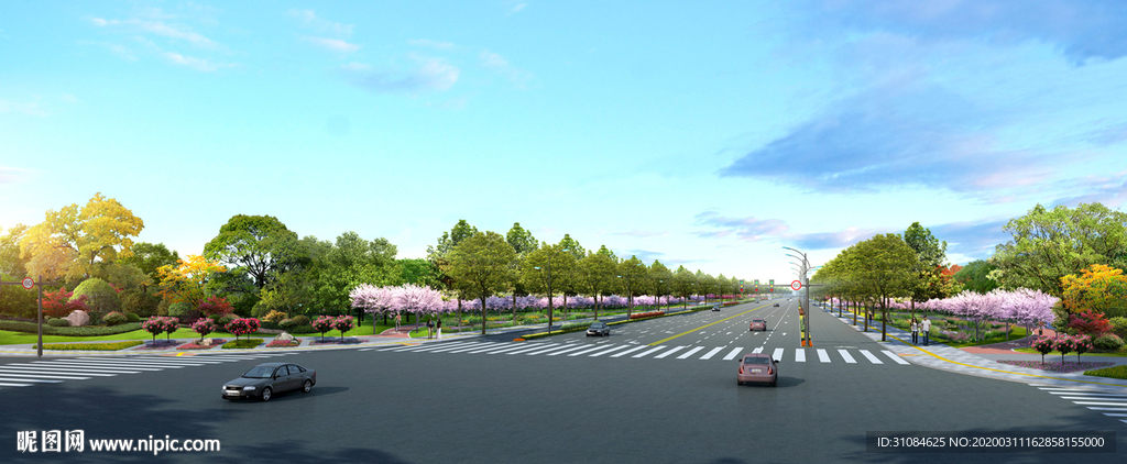 道路效果图景观效果图市政效果图