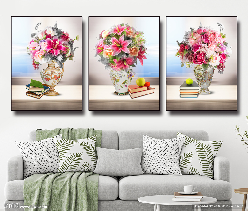 花卉无框画装饰画