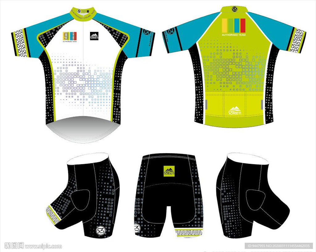 骑行服设计 骑行服模板 户外服