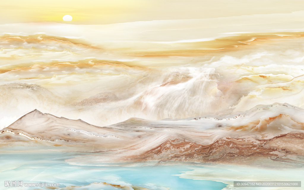 爆款 山水新大理石 TIF分层