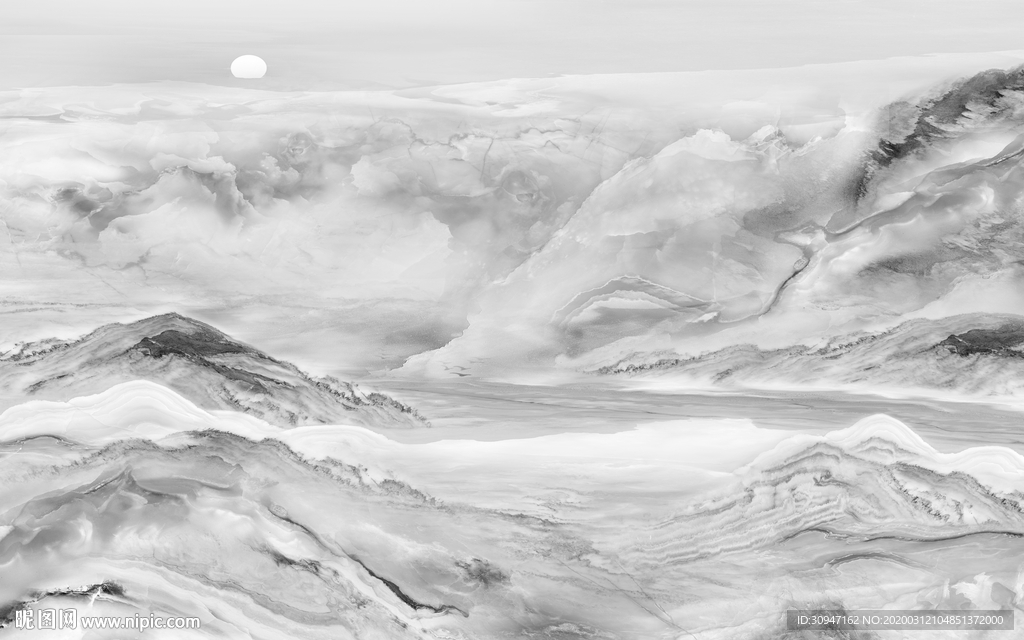 高清 山水大理石 TIF分层