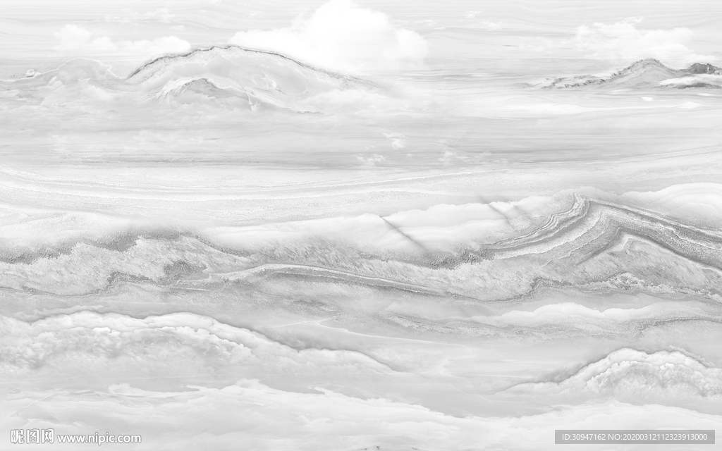 大气灰色山水石纹 TIF分层