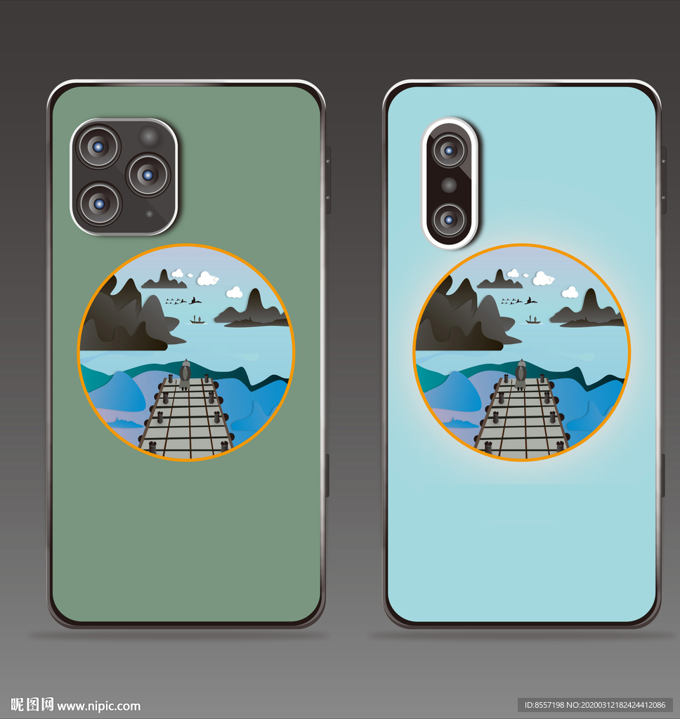 中国风手机壳背景设计图