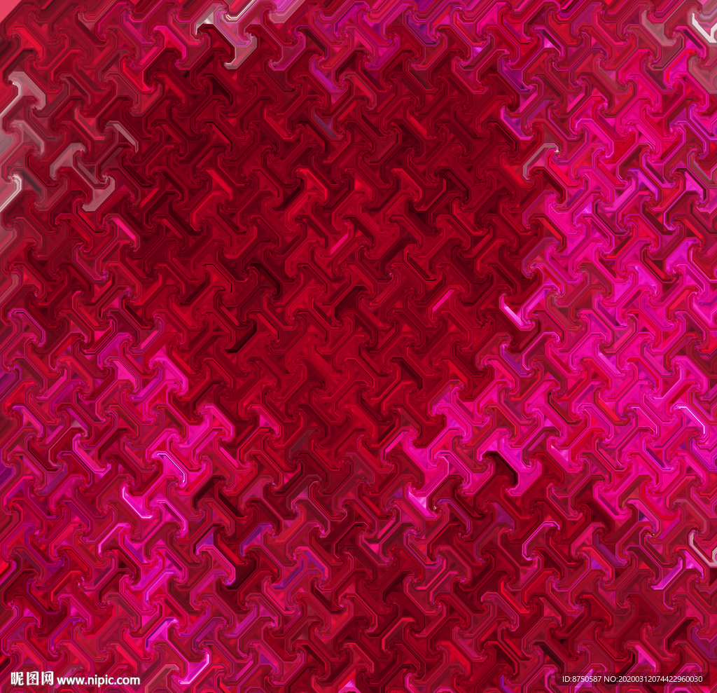 循环工字纹分层可调色背景底纹