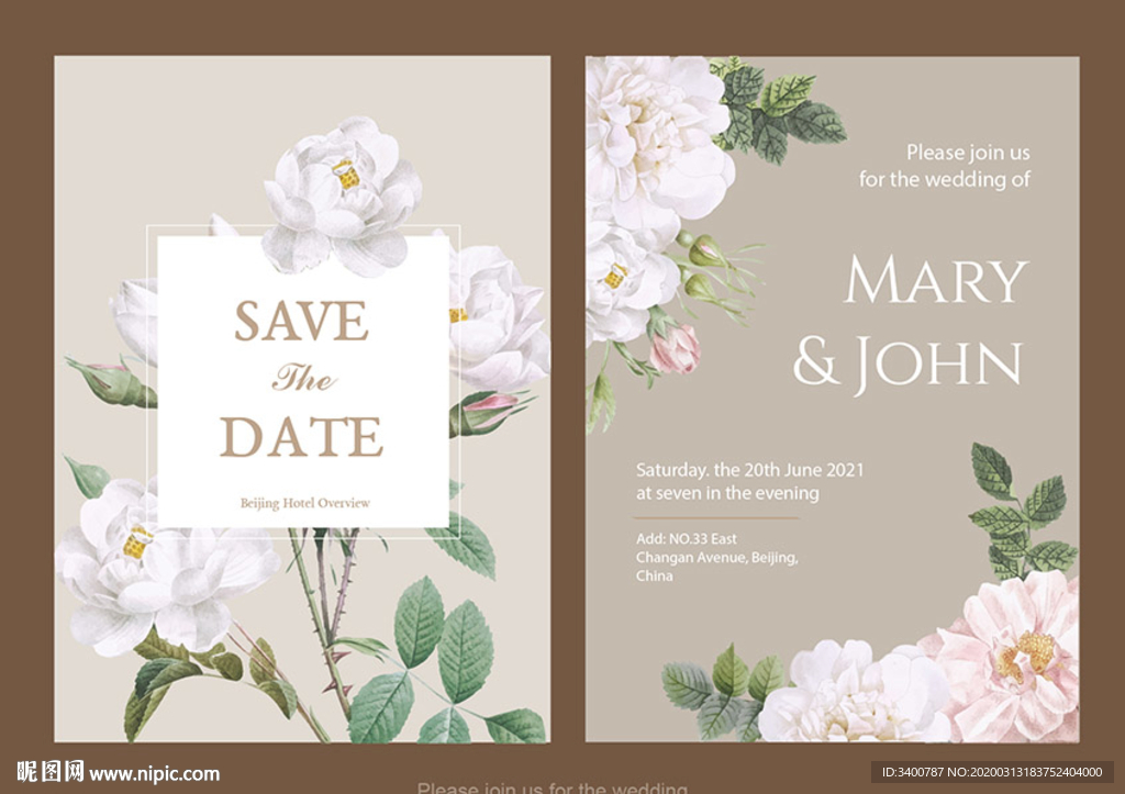 请柬 婚礼 情人节矢量图片