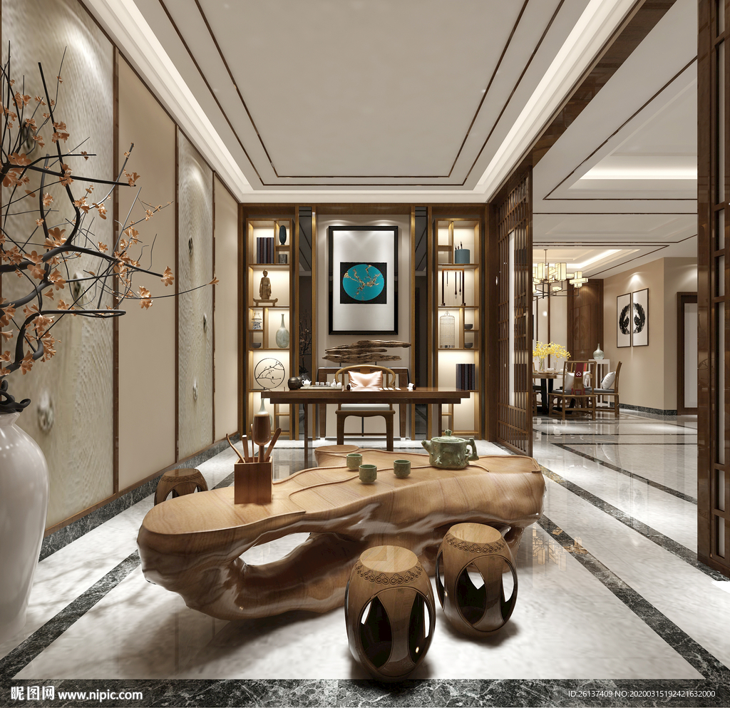 新中式客餐厅 茶室