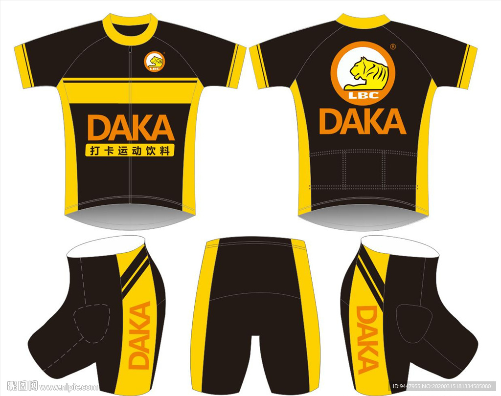 骑行服 短袖 服装印花