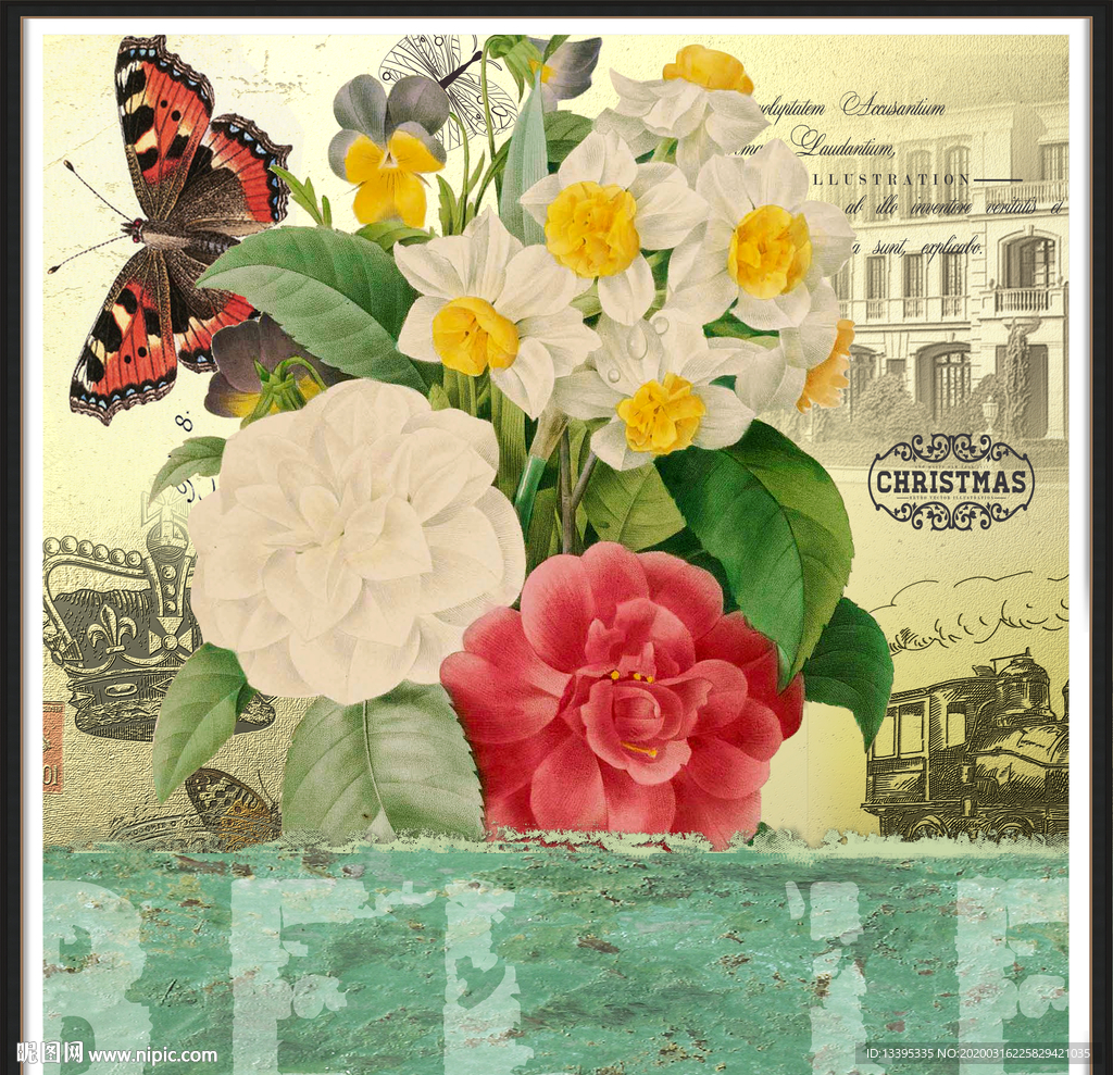 欧美复古装饰画图片