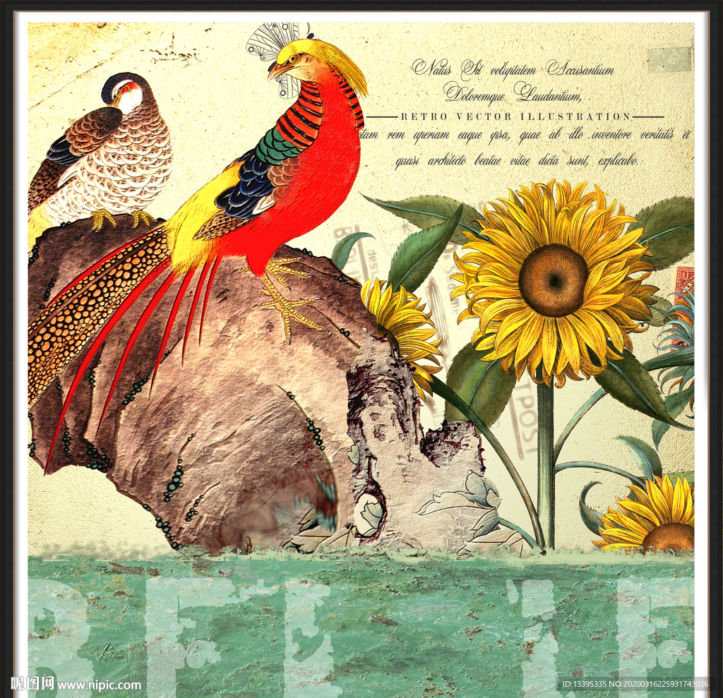 欧美复古装饰画图片