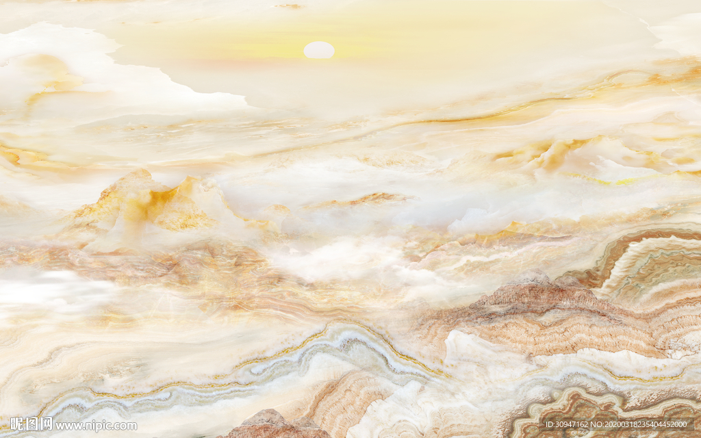 高档玉石石材背景 TIF分层