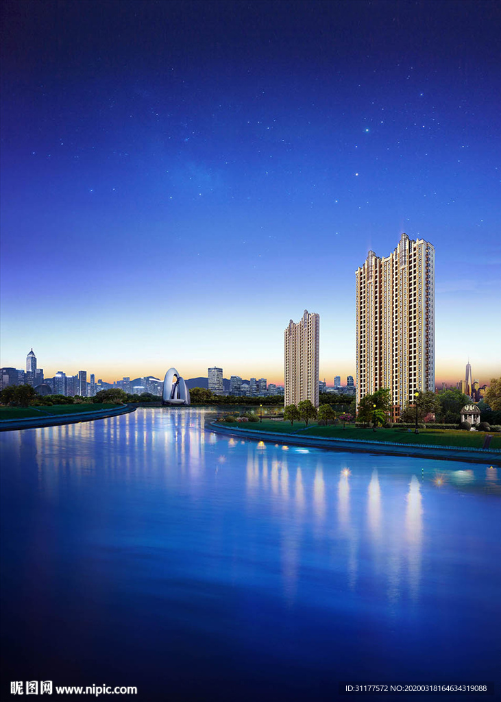 湖景房地产广告