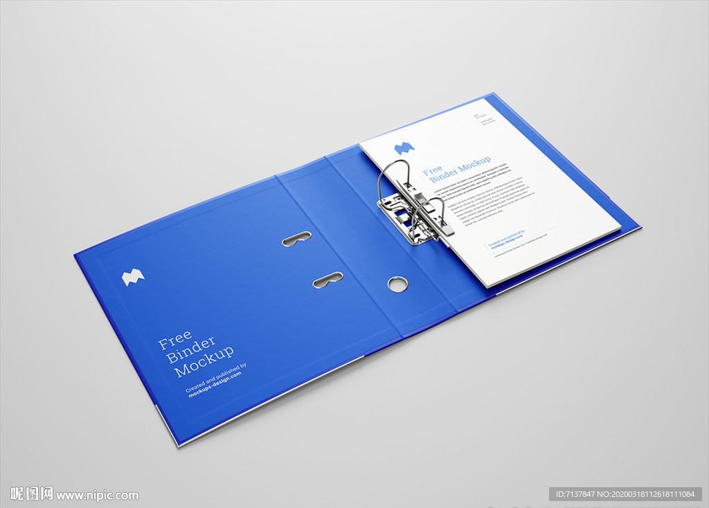 文件袋文件盒文件夹样机展示