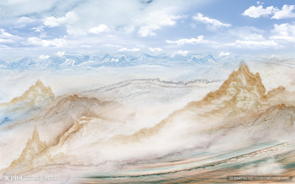 高温烧石材新背景墙 TIF分层