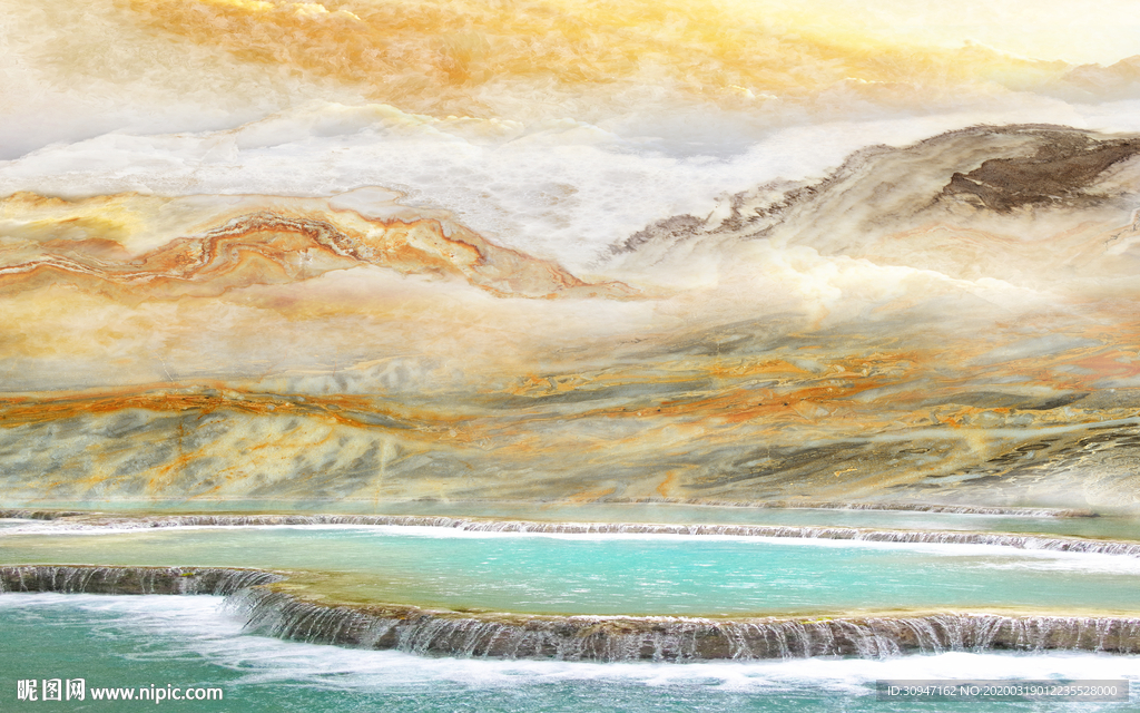 高档石材新背景墙 TIF分层