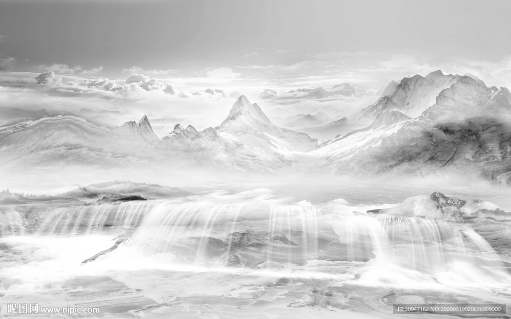 简约石纹新背景墙 TIF分层