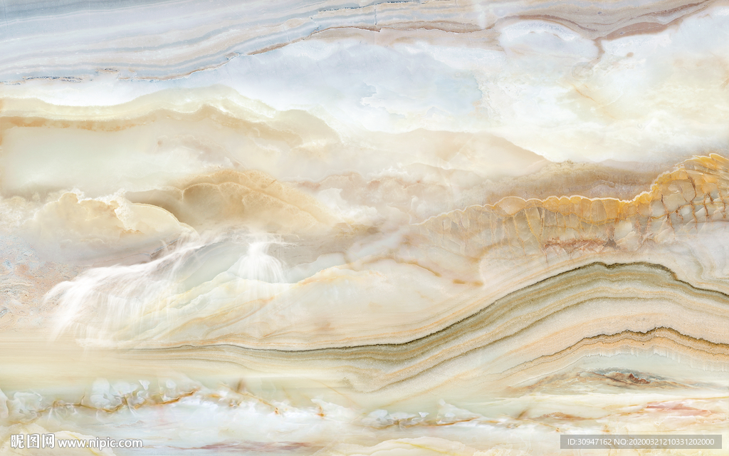 酒店大气石纹山水 TIF分层