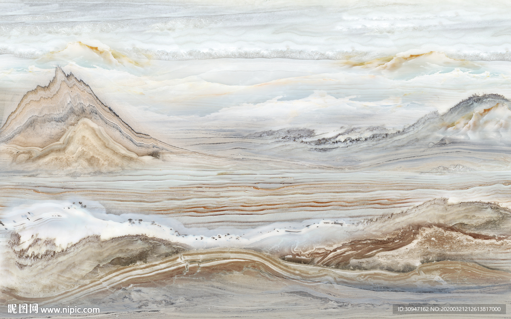 现代大气石纹山水 TIF分层