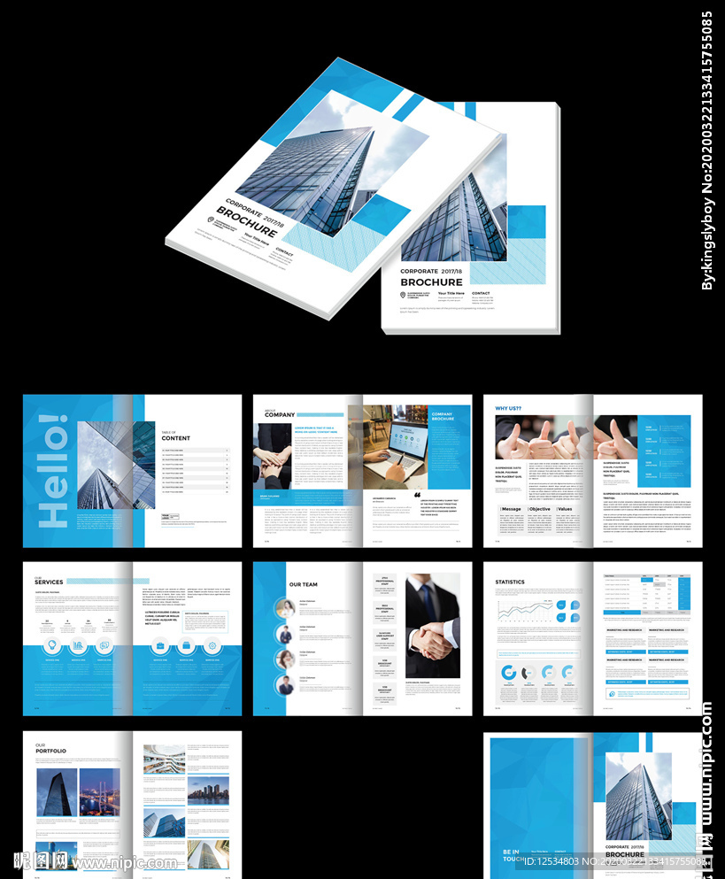 企业品牌宣传画册ID模板