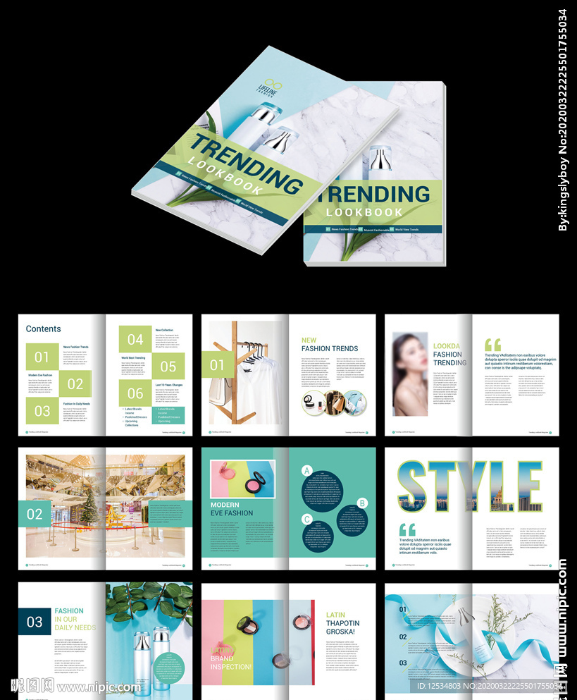 美妆杂志ID模板