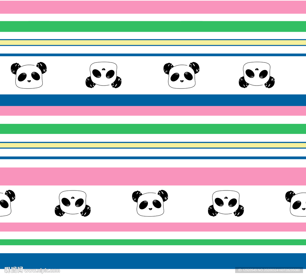 大牌条子熊猫头