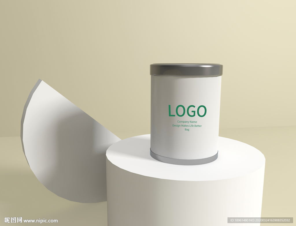 铁罐效果图渲染