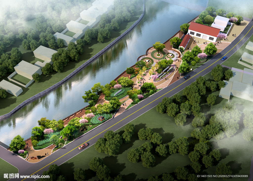 美丽乡村河道整治景观设计