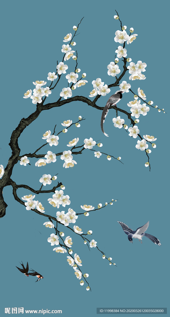 梅花玄关装饰画