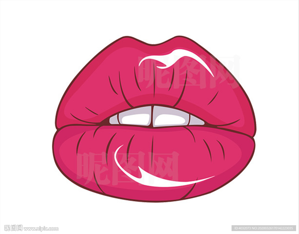 红唇CDR矢量图PNG高清图
