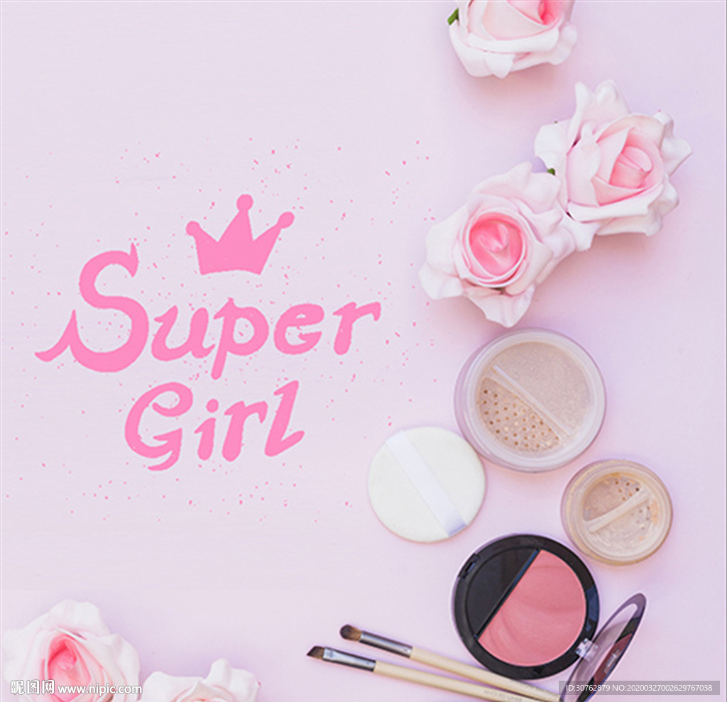 马卡龙护肤品化妆品口红画笔画眉