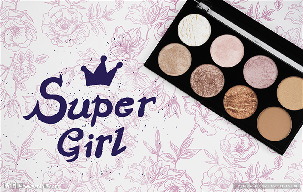 马卡龙护肤品化妆品口红画笔画眉