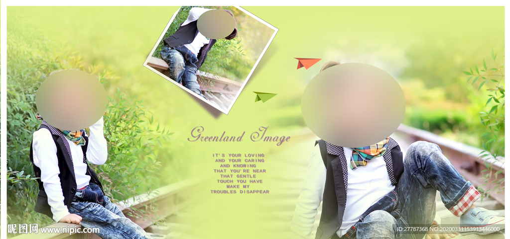 儿童相册模板图片