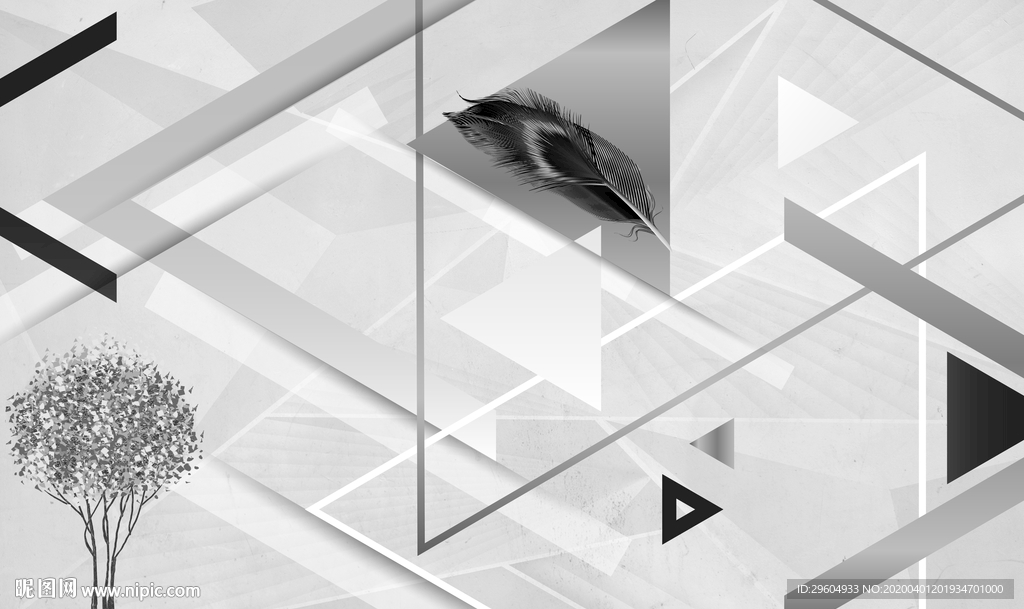 档 简约无框画 tif分层 背