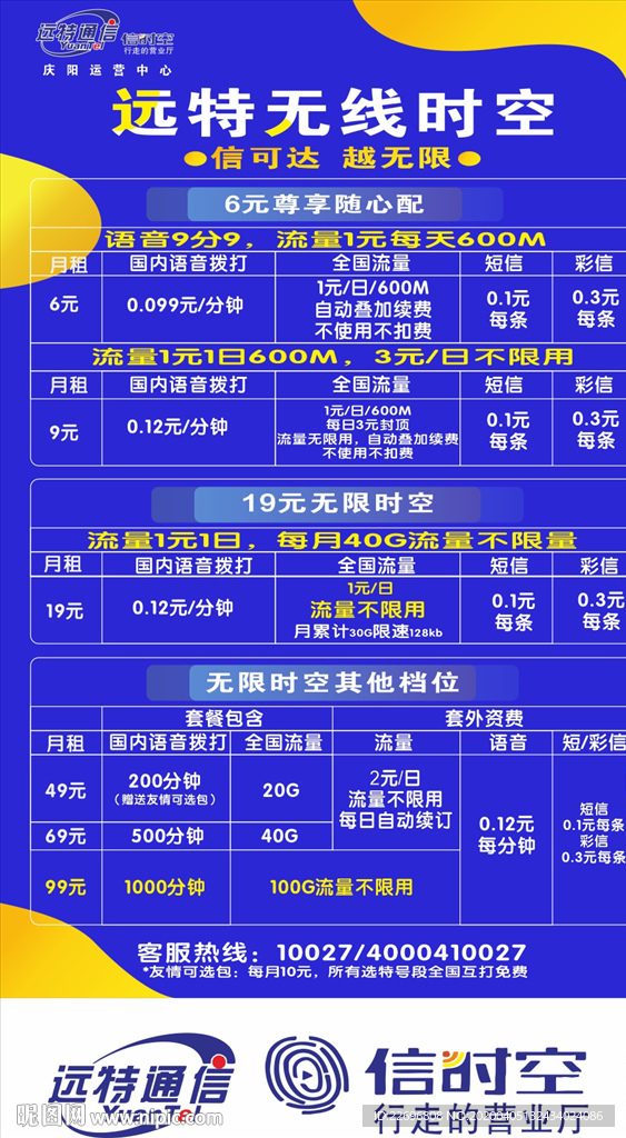 远特通讯5G套餐海报