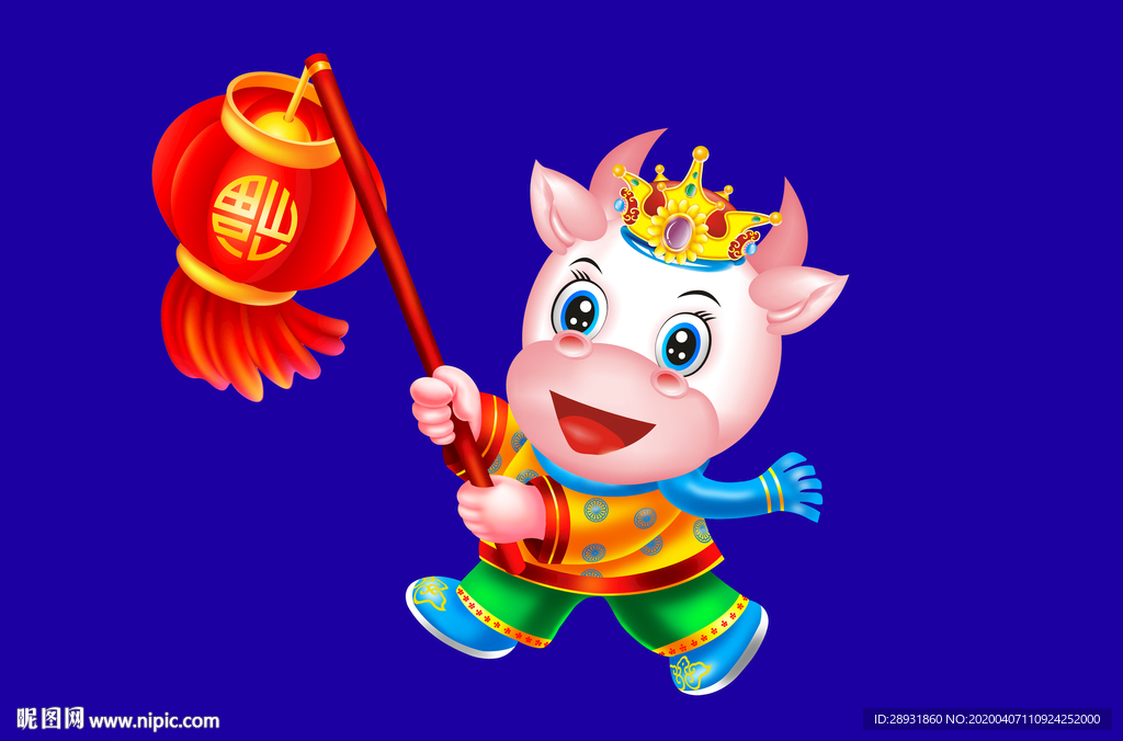 牛年门画牛年门贴卡通牛牛年大吉