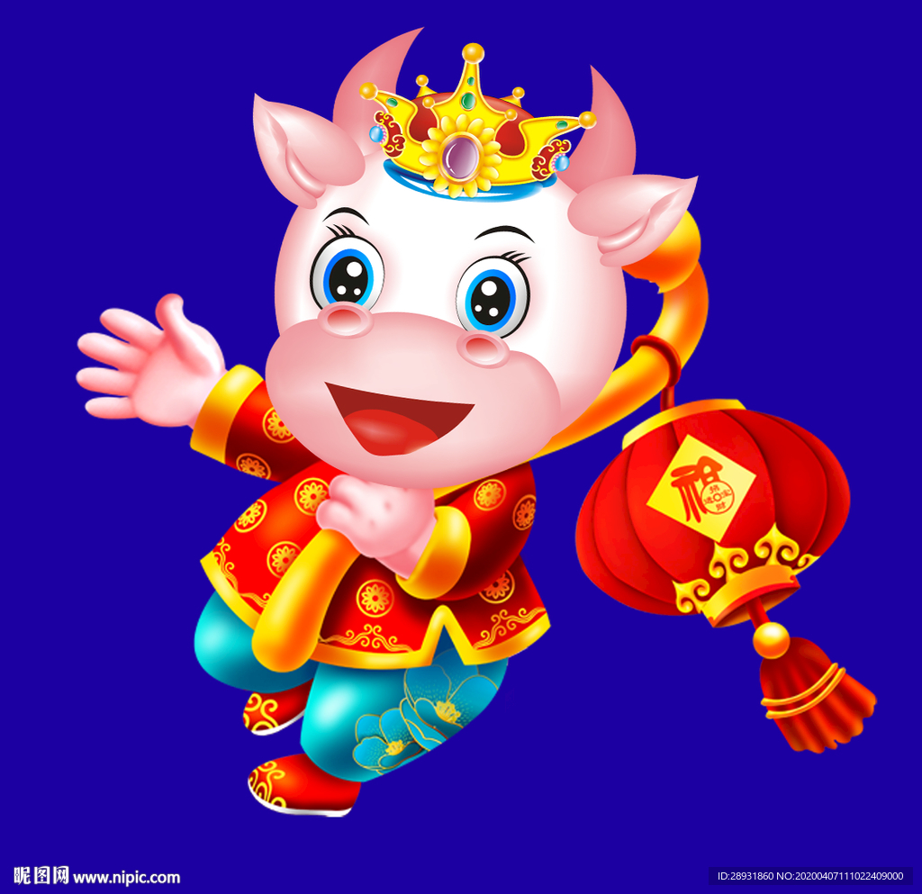 牛年门画牛年门贴牛年素材卡通牛