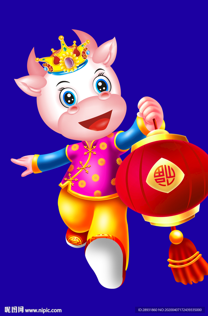 牛年门画牛年门贴牛年大吉卡通牛