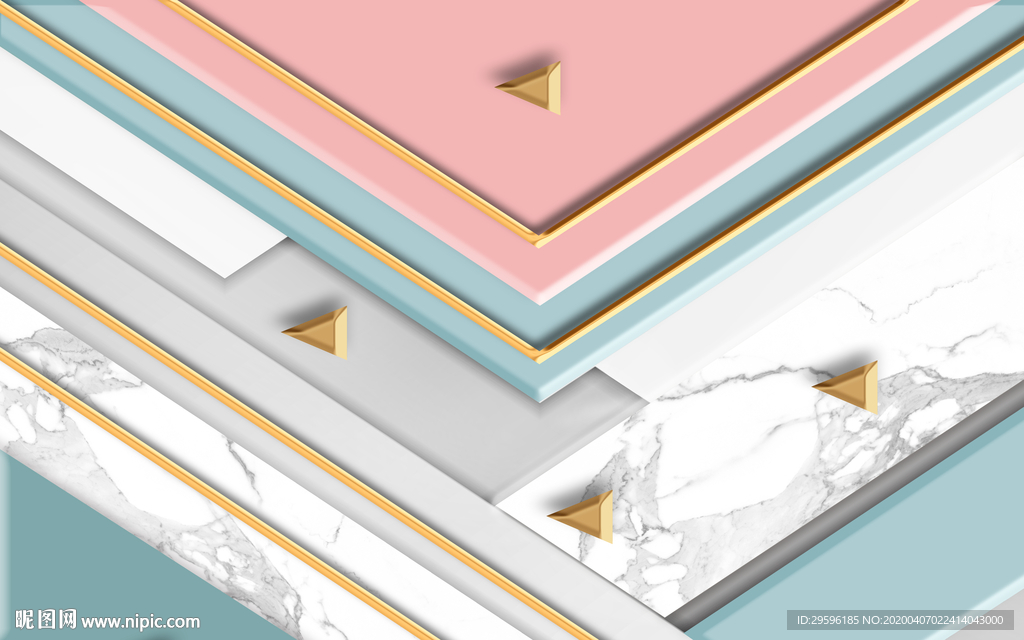 豪华 欧式无框画 tif分层