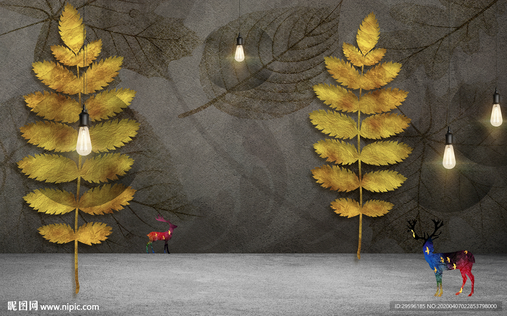 现代 欧式无框画 tif分层