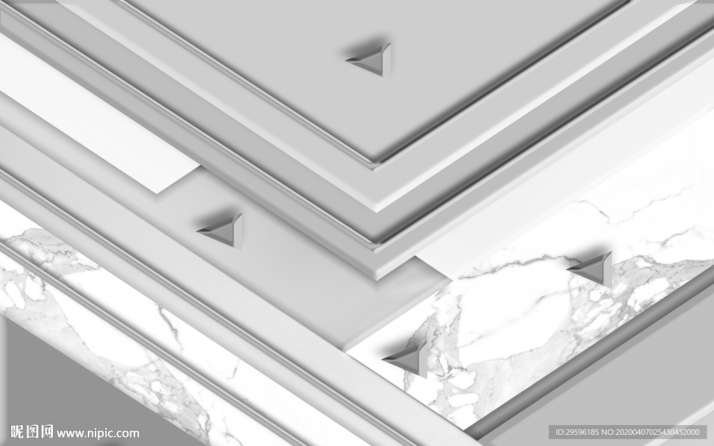 大气无框画背景墙 tif分层