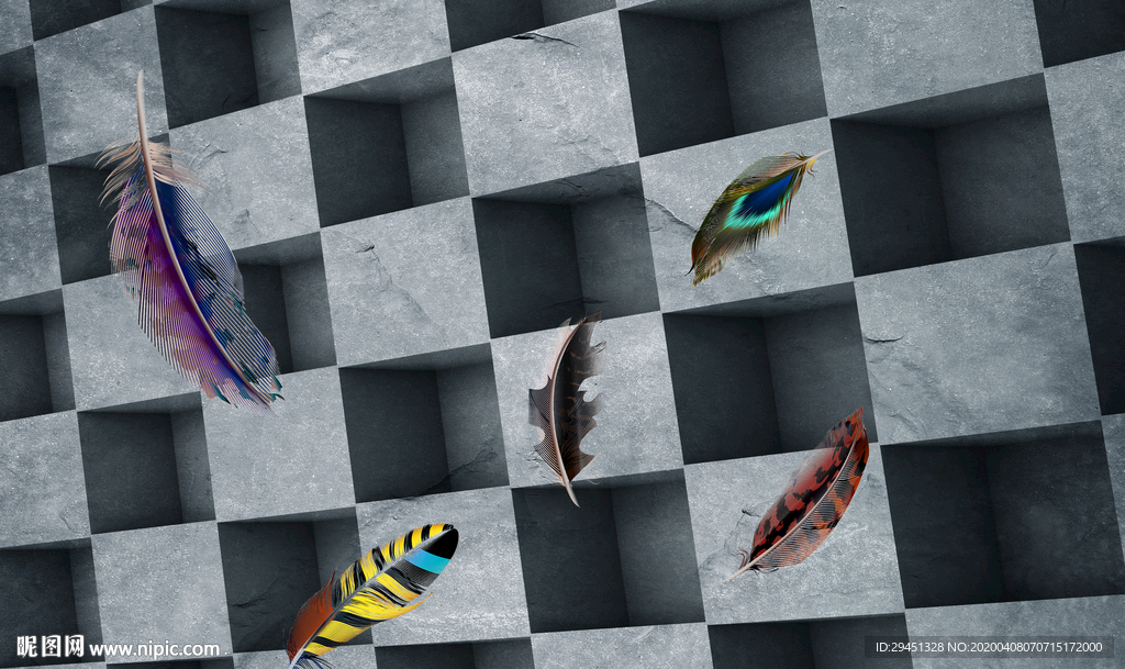 工装奢华背景墙 tif分层