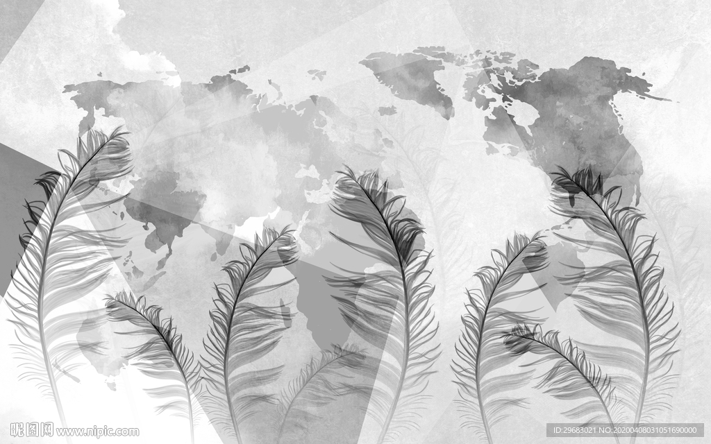 高档 小清新奢华画 tif分层