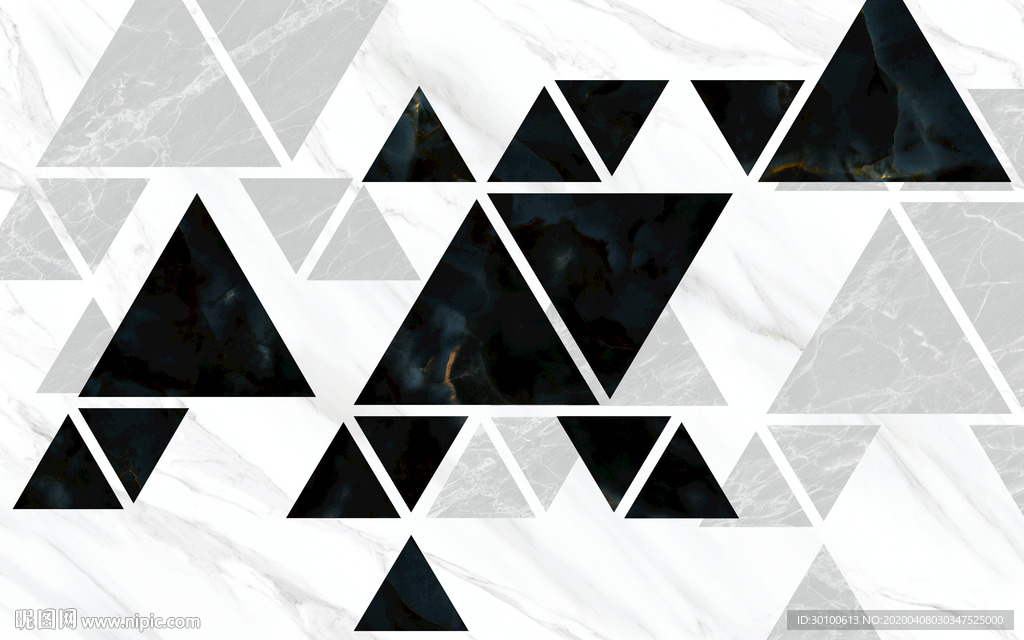 几何北欧无框新画 TIF分层