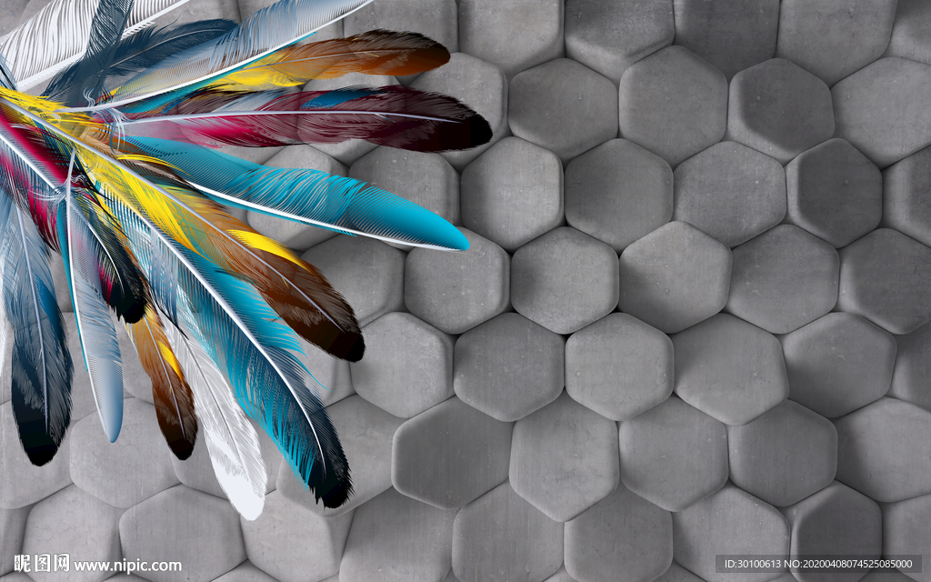 高档 北欧无框新画 TIF分层