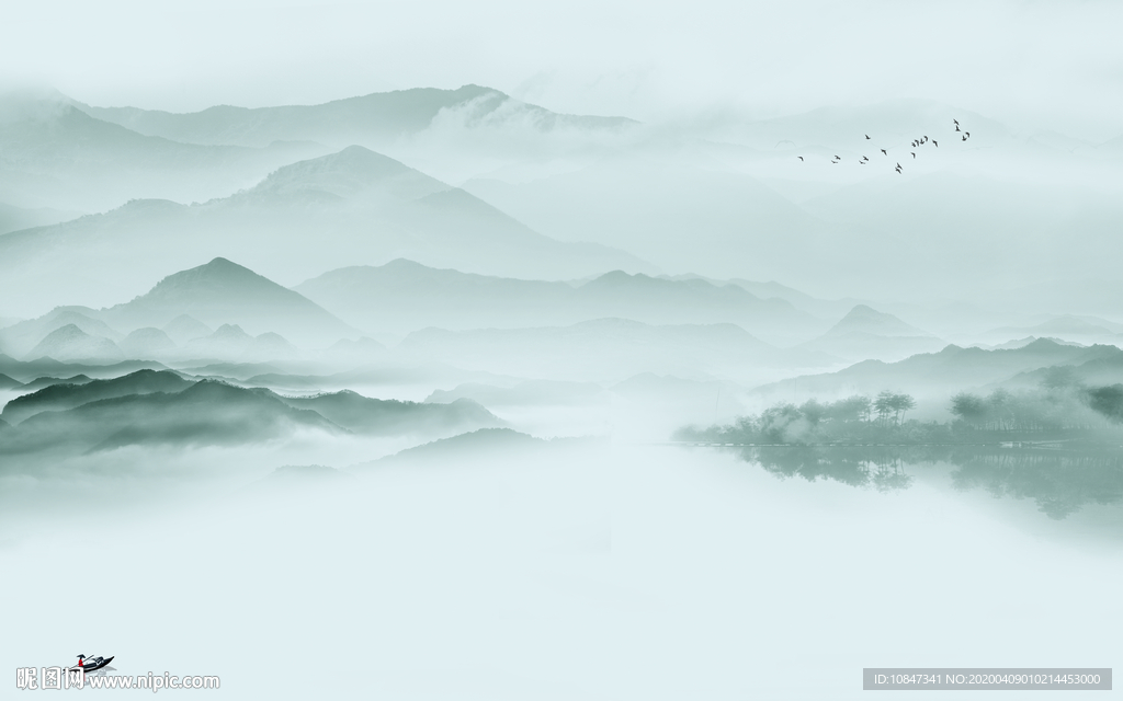 意境新品山水画 TIF分层