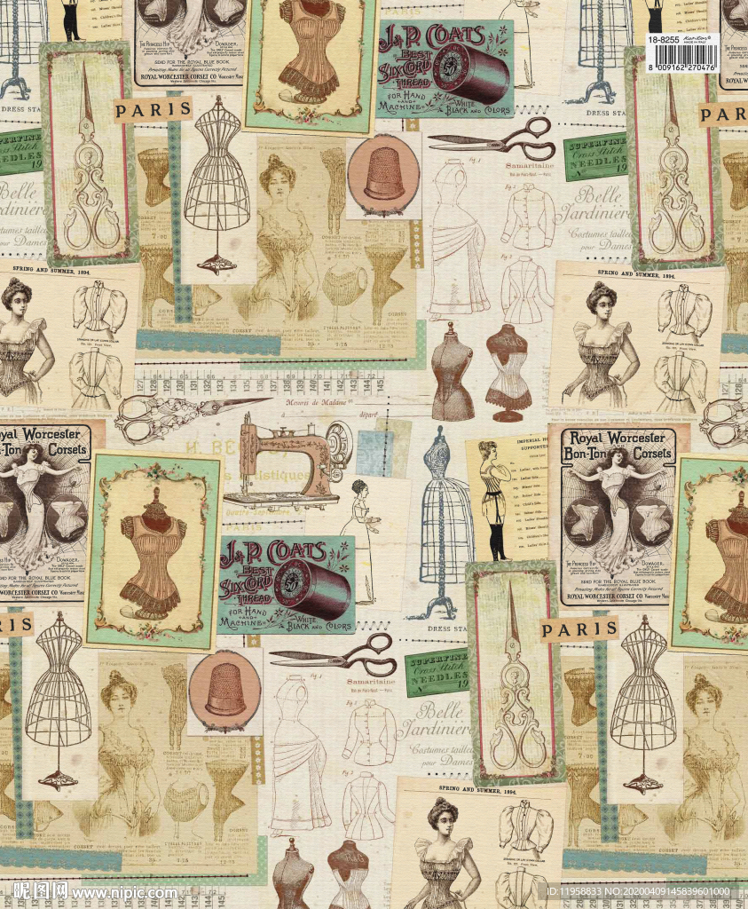 女装高清油画布