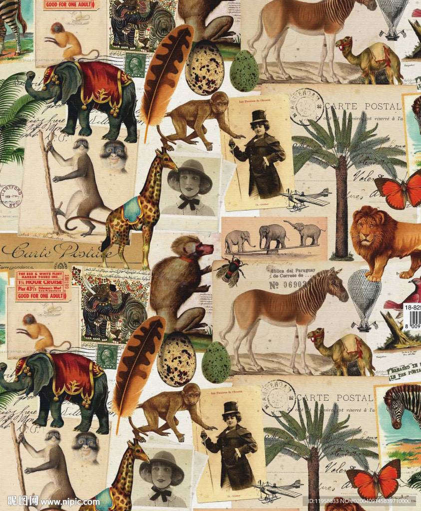 男装高清油画布