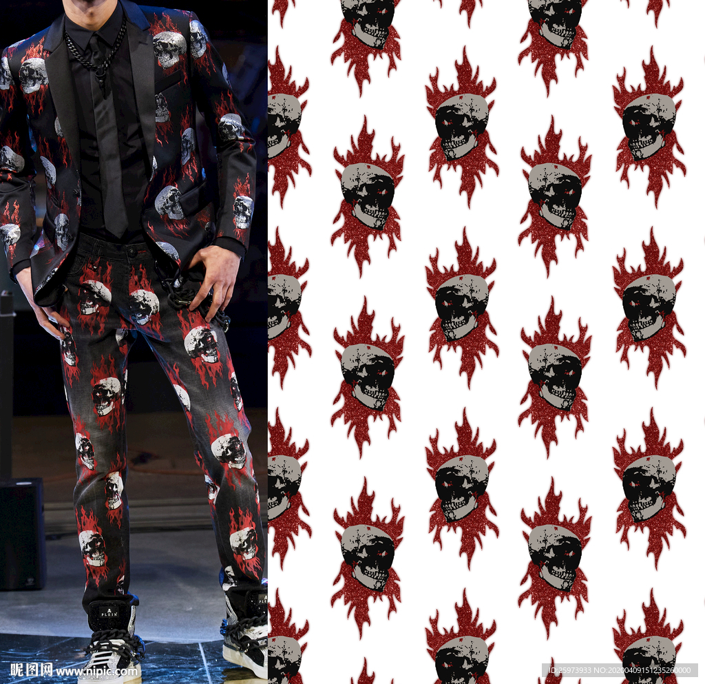 大牌男装 骷髅头